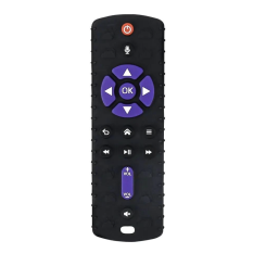 Силиконовая игрушка пульт для прорезывания зубов Purple/Black
