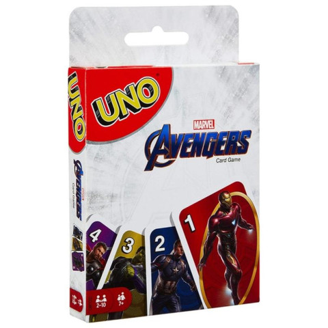 Настольная игра UNO Avengers с супергероями Марвел 112 карт Настольная игра UNO Avengers с супергероями Марвел 112 карт