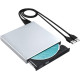 Внешний привод дисковод CD-DVD/CD-RW USB 2.0 Серебряный Внешний привод дисковод CD-DVD/CD-RW USB 2.0 Серебряный
