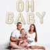 Набор фольгированных воздушных шаров Oh Baby с сердечками 6 шт. Набор фольгированных воздушных шаров Oh Baby с сердечками 6 шт.