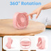 Вентилятор портативный USB 3 скорости с регулировкой на 360° Pink Вентилятор портативный USB 3 скорости с регулировкой на 360° Pink