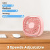 Вентилятор портативный USB 3 скорости с регулировкой на 360° Pink Вентилятор портативный USB 3 скорости с регулировкой на 360° Pink