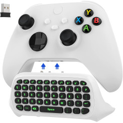 Беспроводная клавиатура для геймпада Xbox Series X/S/One/One S White