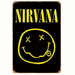 Металевий постер Nirvana 30х20 см