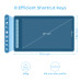 Графічний планшет XP-Pen Deco LW Wireless Blue (Бездротовий)