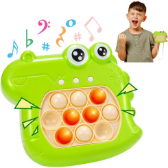 Электронная приставка консоль Quick Push Game приставка игры Pop It антистресс тик ток игрушка Green Dinosaur Электронная приставка консоль Quick Push Game приставка игры Pop It антистресс тик ток игрушка Green Dinosaur