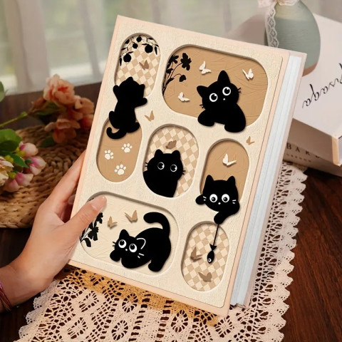 Фотоальбом для Fujifilm Instax Mini 12/11/90/99/7+/9/EVO/Link/Liplay на 200 фотографій Five cats