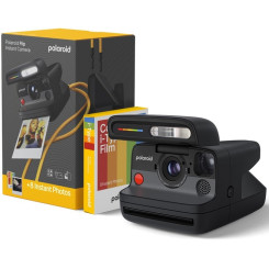 Камера моментальной печати Polaroid Flip Black + Color Film Bundle (8 photos)