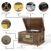 Виниловый проигрыватель Crosley Musician Entertainment Centre, с радио, CD/кассетным проигрывателем, Aux-in и Bluetooth, ореховое дерево Виниловый проигрыватель Crosley Musician Entertainment Centre, с радио, CD/кассетным проигрывателем, Aux-in и Bluetooth, ореховое дерево