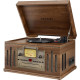 Виниловый проигрыватель Crosley Musician Entertainment Centre, с радио, CD/кассетным проигрывателем, Aux-in и Bluetooth, ореховое дерево Виниловый проигрыватель Crosley Musician Entertainment Centre, с радио, CD/кассетным проигрывателем, Aux-in и Bluetooth, ореховое дерево