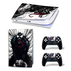 Виниловая наклейка для Sony PlayStation PS5 Venom Black Ink 360 Виниловая наклейка для Sony PlayStation PS5 Venom Black Ink 360