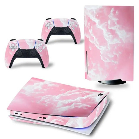 Виниловая наклейка для Sony PlayStation PS5 Pink sky Виниловая наклейка для Sony PlayStation PS5 Pink sky