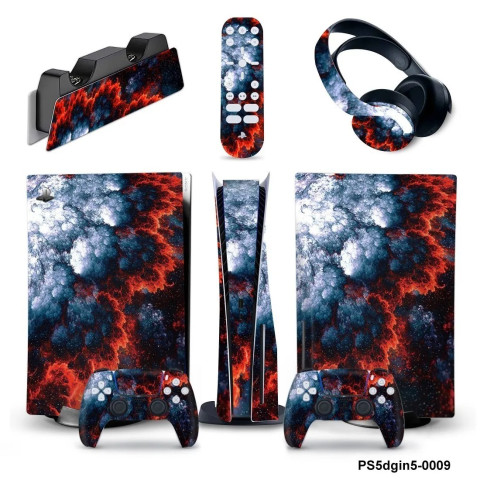 Виниловая наклейка для Sony PlayStation PS5 5 в 1 Cloudy sky Виниловая наклейка для Sony PlayStation PS5 5 в 1 Cloudy sky