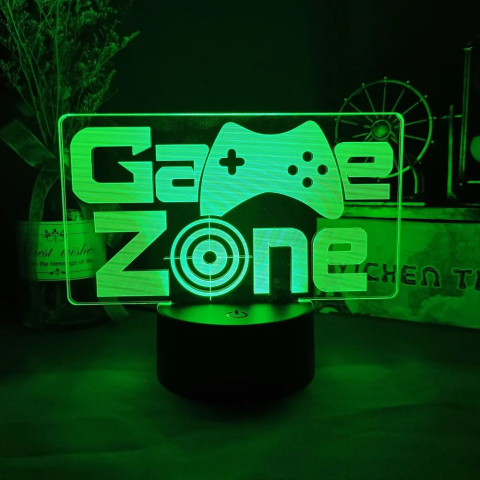 3D светодиодный ночник для игровой комнаты Game Zone 3D светодиодный ночник для игровой комнаты Game Zone