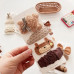 Набор детских заколок Kawaii 4 шт Brown Bow Tie Bear Набор детских заколок Kawaii 4 шт Brown Bow Tie Bear