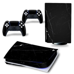 Вінілова наклейка для Sony PlayStation PS5 Black Marble Вінілова наклейка для Sony PlayStation PS5 Black Marble