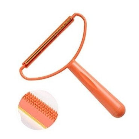 Щетка бритва для удаления катышков, шерсти домашних животных из мягкой мебели, одежды, ковров (металлические зубья) PGY Orange Щетка бритва для удаления катышков, шерсти домашних животных из мягкой мебели, одежды, ковров (металлические зубья) PGY Orange