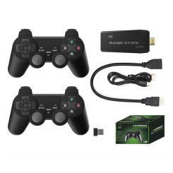 Ігрова консоль Data Frog 4K з двома бездротовими контролерами Retro TV Dendy 64 ГБ Black Ігрова консоль Data Frog 4K з двома бездротовими контролерами Retro TV Dendy 64 ГБ Black