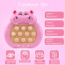 Электронная приставка консоль Quick Push Game приставка игры Pop It антистресс тик ток Hippopotamus Pink