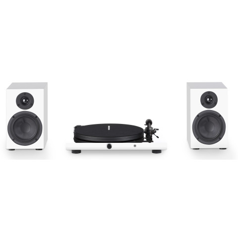 Граммофон Pro-Ject Set Juke Box E + Speaker Box 5 High Gloss White