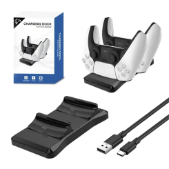 Зарядна станція для геймпадів для PS5 Black (01) Зарядна станція для геймпадів для PS5 Black (01)