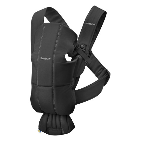 Сумка-кенгуру Baby Bjorn Mini Cotton Black Сумка-кенгуру Baby Bjorn Mini Cotton Black