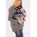 Сумка-кенгуру Isara The One Philodendra Silver Grey