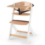 Стульчик для кормления Kinderkraft Enock Beige/Wood White