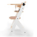 Стільчик для годування Kinderkraft Enock Beige/Wood White