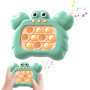 Електронна приставка консоль Quick Push Game приставка гри Pop It антистрес тик струм іграшка Crab Green