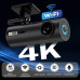 Автомобильный видеорегистратор 4K WIFI с системой круглосуточного мониторинга парковки SD-карта 64 ГБ