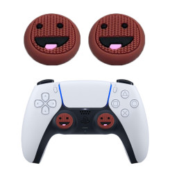 Силіконові накладки на стик для геймпадів PS5/PS4/Xbox One/Series S/Series X/Switch Pro 2 шт Smile Brown Силіконові накладки на стик для геймпадів PS5/PS4/Xbox One/Series S/Series X/Switch Pro 2 шт Smile Brown