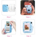 Чехол Fujifilm Instax Mini 11 Case Transparent + наклейки динозавр Чехол Fujifilm Instax Mini 11 Case Transparent + наклейки динозавр