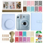 Набір камера моментального друку Fujifilm Instax Mini 12 Blue + чохол + фотоплівка 20 шт + фотоальбом 108 + наклейки 20 шт + фоторамка 3в1
