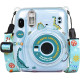 Чехол Fujifilm Instax Mini 11 Case Transparent + наклейки динозавр