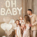 Набір фольгованих повітряних куль Oh Baby із серцями 6 шт. Набір фольгованих повітряних куль Oh Baby із серцями 6 шт.