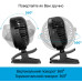 Вентилятор портативный с прищепкой и регулировкой на 360° с USB, аккумулятором и подсветкой Black Вентилятор портативный с прищепкой и регулировкой на 360° с USB, аккумулятором и подсветкой Black
