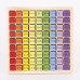 Таблица умножения Монтессори деревянная Multicolor