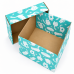 Подарочная коробка самосборная с крышкой, Котики 145×145×143 мм