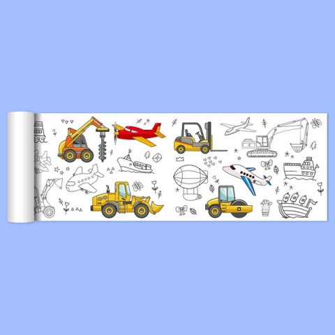 Раскраска в рулоне Transportation 30x90