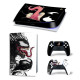 Виниловая наклейка для Sony PlayStation PS5 Venom White Eyes 360 Виниловая наклейка для Sony PlayStation PS5 Venom White Eyes 360