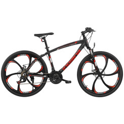 Велосипед INDIANA X-Rock 3.6 M18 26" мужской Black/Red Велосипед INDIANA X-Rock 3.6 M18 26" мужской Black/Red