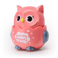 Іграшка інерційна, брязкальце Щаслива Сова, MOONBIFFY Happy Owl Rose Іграшка інерційна, брязкальце Щаслива Сова, MOONBIFFY Happy Owl Rose