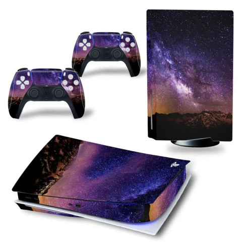 Вінілова наклейка для Sony PlayStation PS5 Galaxy