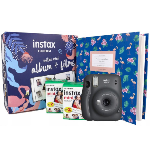 Камера моментальной печати Fujifilm Instax Mini 11 Black + Фотоальбом + Фотопленка 40 шт Камера моментальной печати Fujifilm Instax Mini 11 Black + Фотоальбом + Фотопленка 40 шт