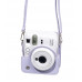 Чехол для Fujifilm Instax Mini 13 с ремешком, защитный футляр из экокожи, Фиолетовый