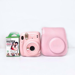 Камера моментального друку Fujifilm Instax Mini 11 Rose + Чохол + Фотоплівка 10шт