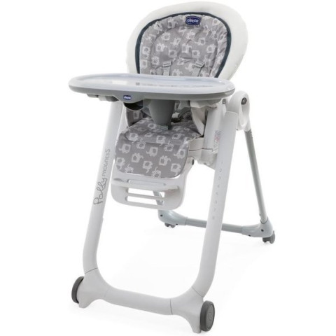 Стульчик для кормления Chicco Polly Progres 5 Light Grey