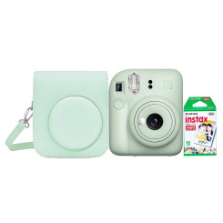 Набір камера моментального друку Fujifilm Instax Mini 12 Green + чохол + фотоплівка 10 шт Набір камера моментального друку Fujifilm Instax Mini 12 Green + чохол + фотоплівка 10 шт