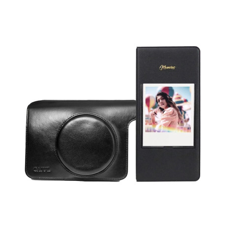 Чехол FujiFilm INSTAX WIDE 300 черный + фотоальбом 64 черный